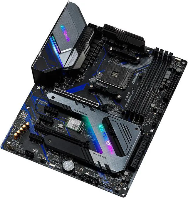 Alt view image 4 of 9 - ASRock X570 EXTREME4 WIFI AX AM4 AMD X570 ATX AMD Motherboard