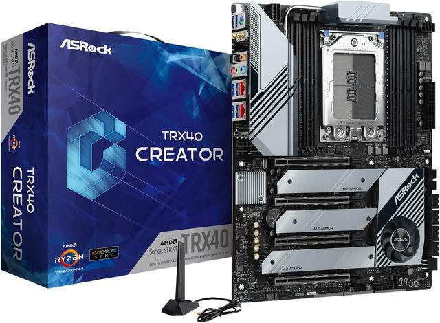 Alt view image 6 of 9 - ASRock TRX40 CREATOR sTRX4 AMD TRX40 ATX AMD Motherboard