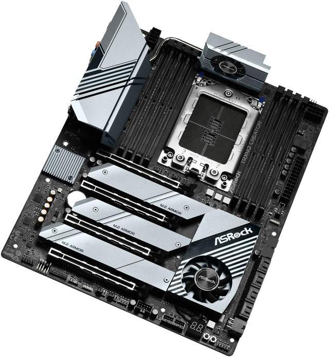 Alt view image 3 of 9 - ASRock TRX40 CREATOR sTRX4 AMD TRX40 ATX AMD Motherboard