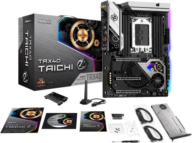 Alt view image 7 of 9 - ASRock TRX40 TAICHI sTRX4 AMD TRX40 ATX AMD Motherboard