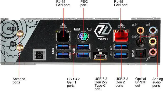 Alt view image 5 of 9 - ASRock TRX40 TAICHI sTRX4 AMD TRX40 ATX AMD Motherboard