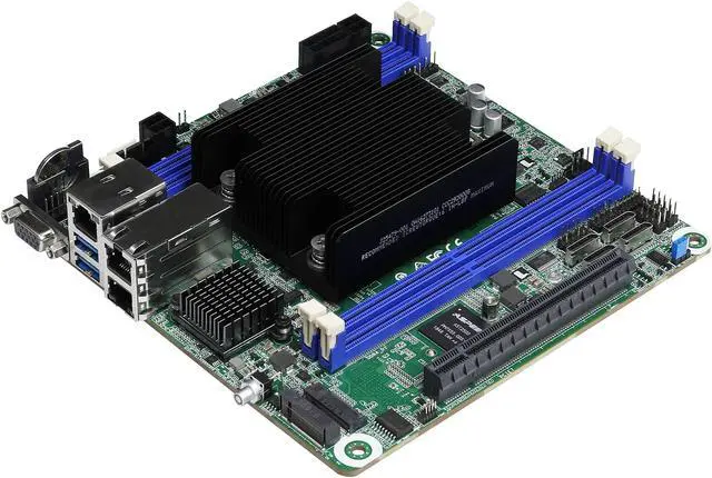 Alt view image 3 of 8 - AsRock Rack D2143D4I2-2T Mini-ITX Server Motherboard Intel Xeon D-2100 Series 8 core SOC