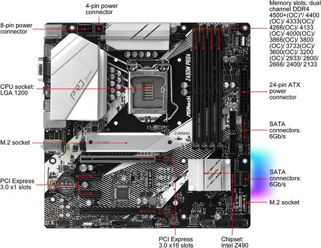 ASRock > Z490M Pro4