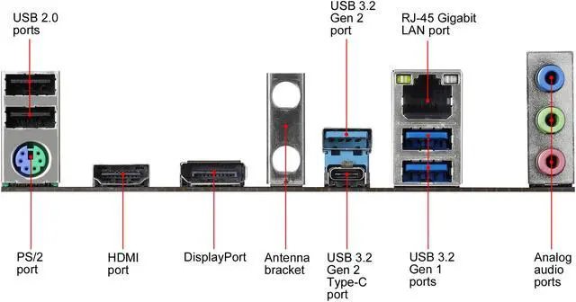 Alt view image 6 of 10 - ASRock H470 Phantom Gaming 4 LGA 1200 Intel H470 ATX Intel Motherboard