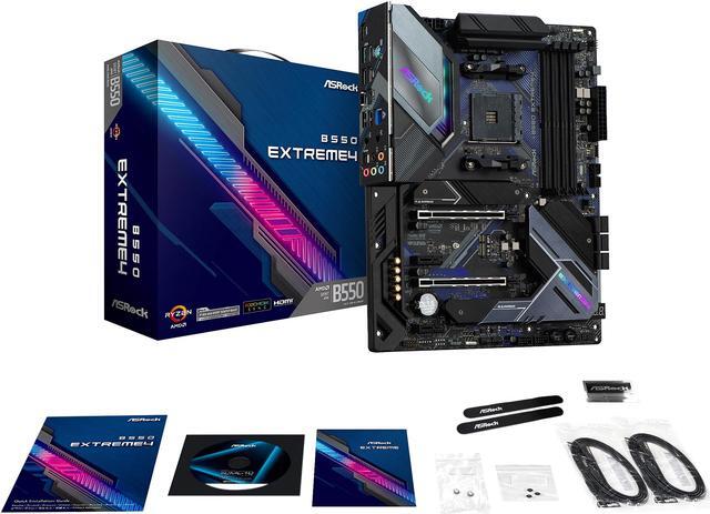 Alt view image 8 of 10 - ASRock B550 EXTREME4 AM4 AMD B550 ATX AMD Motherboard