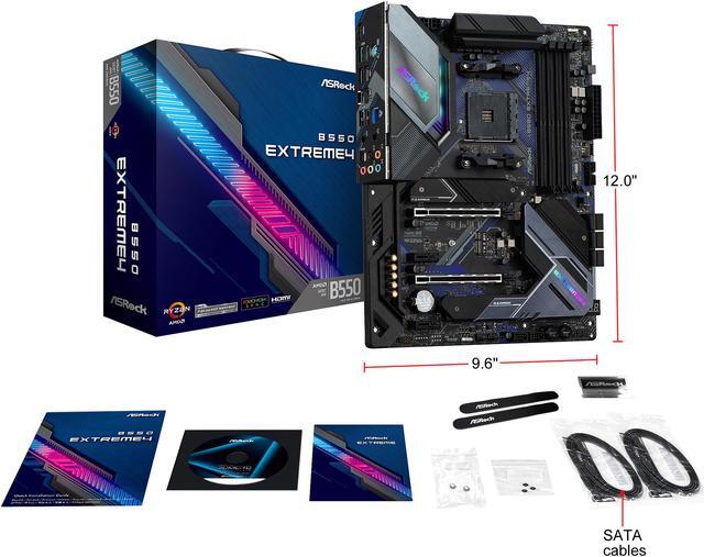 Alt view image 9 of 10 - ASRock B550 EXTREME4 AM4 AMD B550 ATX AMD Motherboard