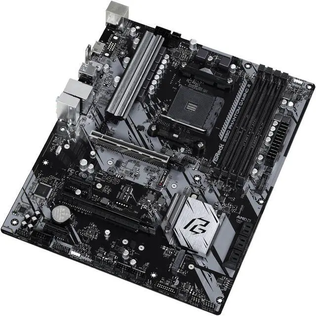 Alt view image 5 of 10 - ASRock B550 Phantom Gaming 4 AM4 AMD B550 ATX AMD Motherboard