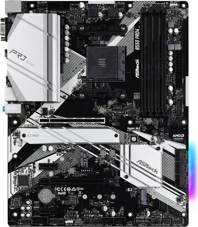 ASRock B550 Pro4 AMD AM4 ATX Motherboard - Micro Center