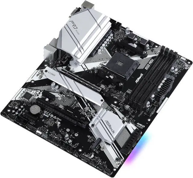 Alt view image 4 of 10 - ASRock B550 PRO4 AM4 AMD B550 ATX AMD Motherboard