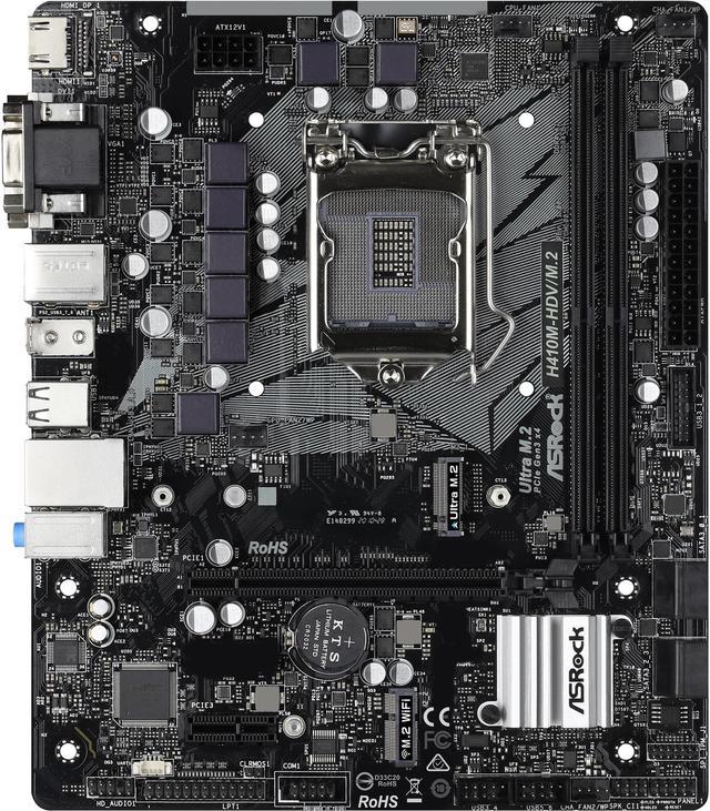 ASRock H410M-HDV/M.2 LGA 1200 Micro ATX Intel Motherboard - Newegg.com