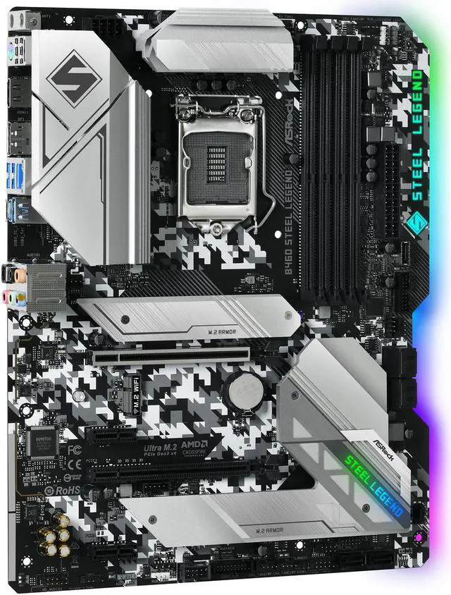 ASRock B460 STEEL LEGEND マザーボード ASRock > B460 Steel Legend