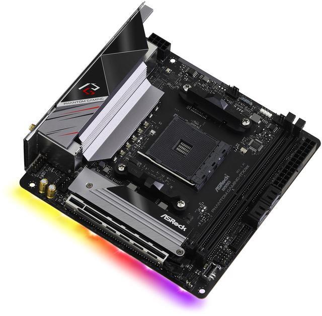 Alt view image 4 of 10 - ASRock B550 Phantom Gaming-ITX/ax AM4 AMD B550 Mini ITX AMD Motherboard
