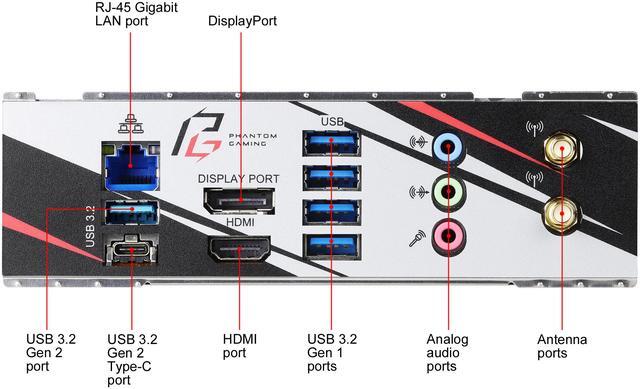 Alt view image 6 of 10 - ASRock B550 Phantom Gaming-ITX/ax AM4 AMD B550 Mini ITX AMD Motherboard