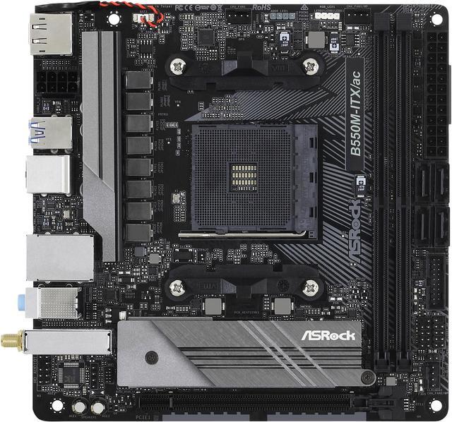 ASRock B550M-ITX/AC AM4 Mini ITX AMD Motherboard 