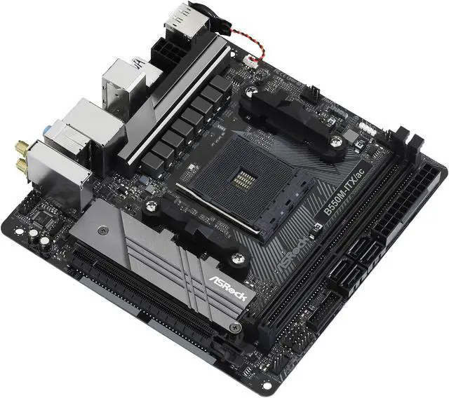 Alt view image 5 of 11 - ASRock B550M-ITX/AC AM4 AMD B550 Mini ITX AMD Motherboard