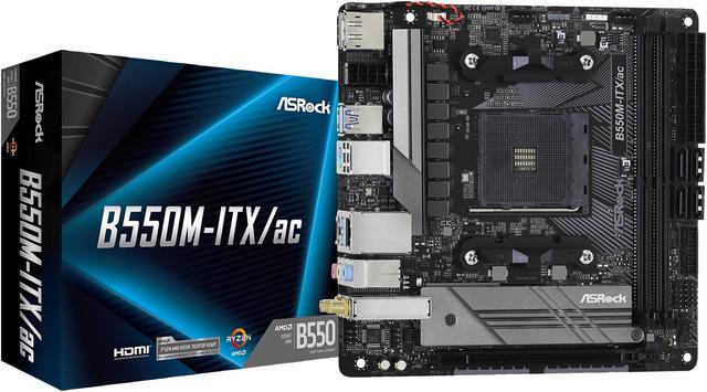 Alt view image 11 of 11 - ASRock B550M-ITX/AC AM4 AMD B550 Mini ITX AMD Motherboard