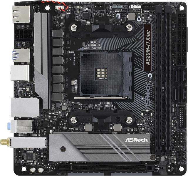 8,220円ASRock A520M-ITX/ac Mini-ITX AM4 マザーボード