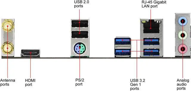 Alt view image 7 of 11 - ASRock B550M/AC AM4 AMD B550 Micro ATX AMD Motherboard