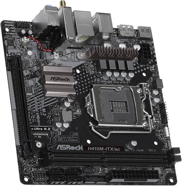 ASRock H410M-ITX/AC LGA 1200 Mini ITX Intel Motherboard - Newegg.com