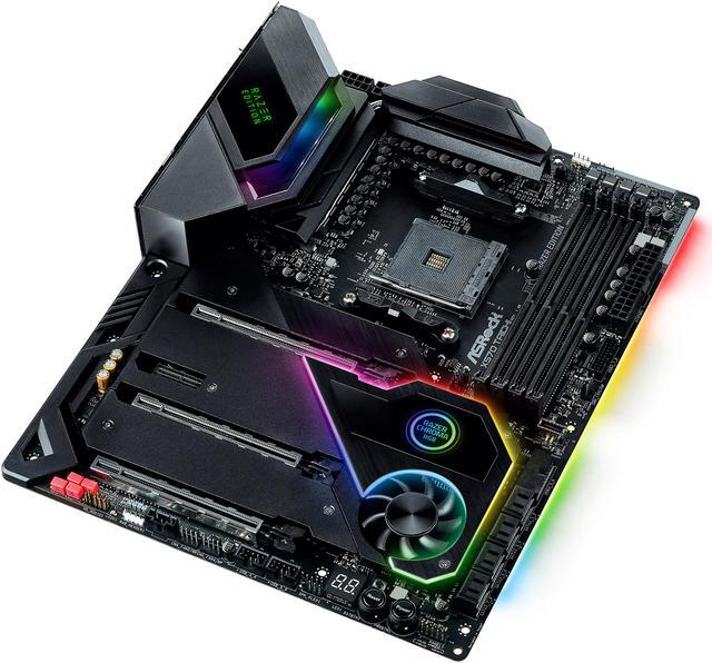 Alt view image 4 of 10 - ASRock X570 TAICHI RAZER Edition AM4 AMD X570 ATX AMD Motherboard