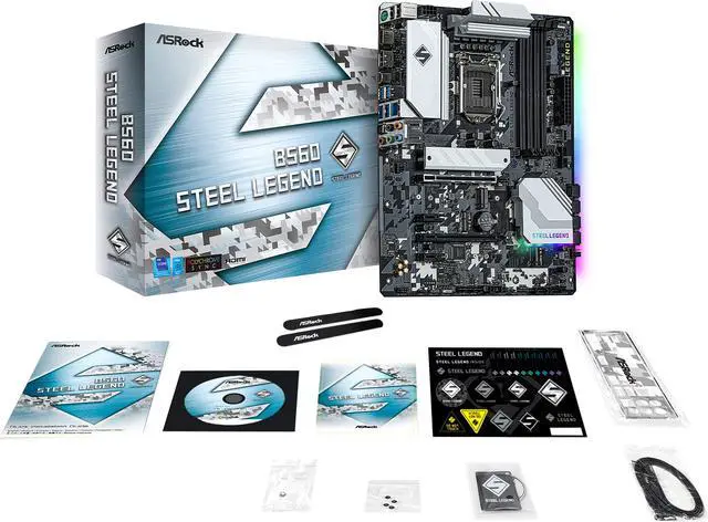 Alt view image 7 of 8 - ASRock B560 Steel Legend LGA 1200 Intel B560 ATX Intel Motherboard