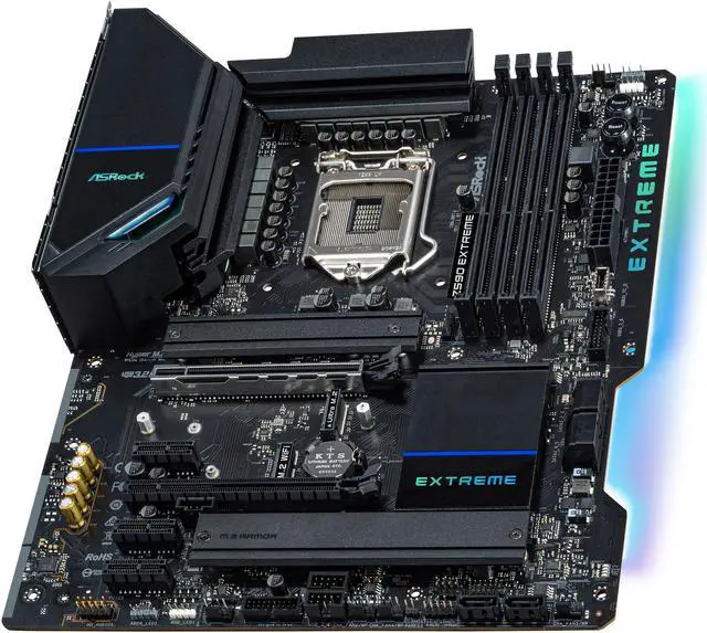 Alt view image 4 of 9 - ASRock Z590 EXTREME LGA 1200 Intel Z590 ATX Intel Motherboard