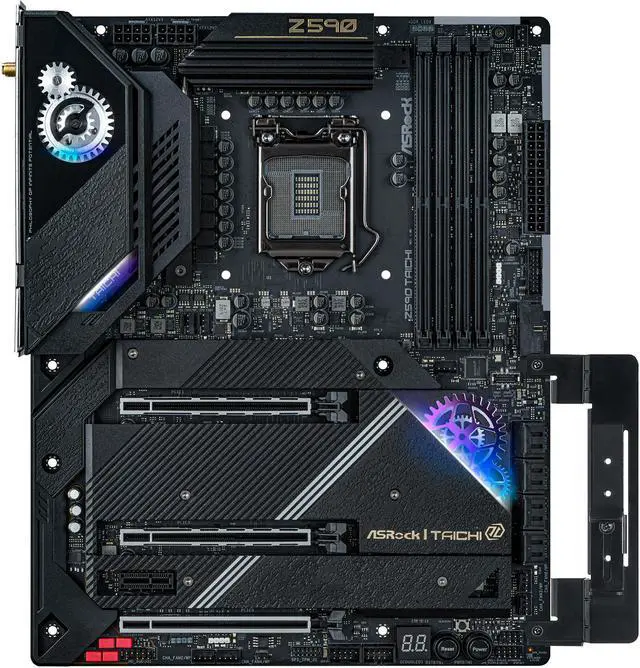 Alt view image 5 of 14 - ASRock Z590 TAICHI LGA 1200 Intel Z590 ATX Intel Motherboard