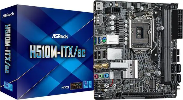 Alt view image 6 of 7 - ASRock H510M-ITX/AC LGA 1200 Intel H510 Mini ITX Intel Motherboard