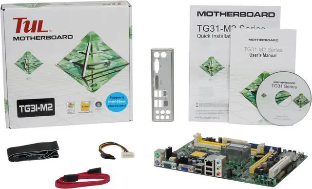 Alt view image 5 of 5 - TUL TG31-M2 LGA 775 Intel G31 Micro ATX Intel Motherboard