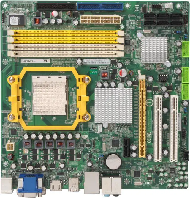 Alt view image 3 of 5 - TUL TRS780-M1 AM2+/AM2 AMD 780G HDMI Micro ATX AMD Motherboard