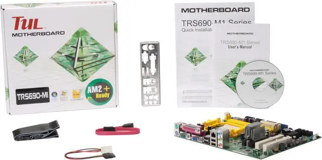 Alt view image 5 of 5 - TUL TRS690-M1 AM2+/AM2 AMD 690V Micro ATX AMD Motherboard