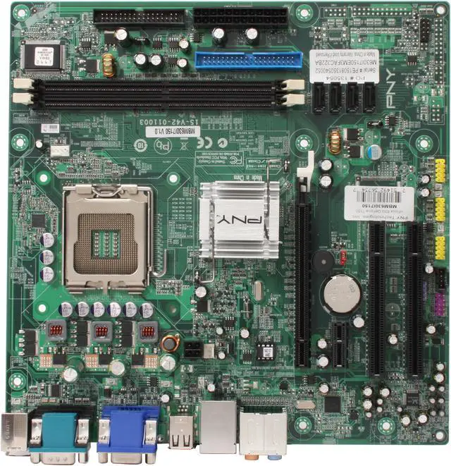 Alt view image 3 of 5 - PNY MBM630I7150 LGA 775 NVIDIA GeForce 7150 / nForce 630i HDMI Micro ATX Intel Motherboard