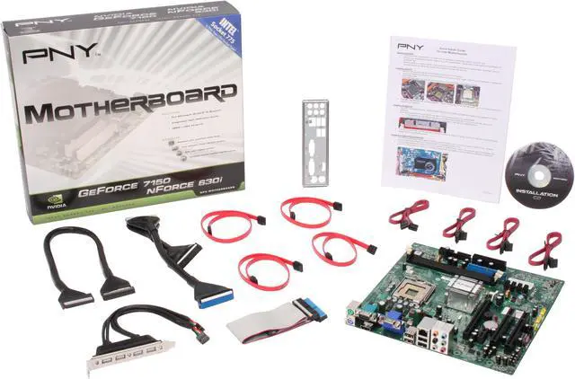 Alt view image 5 of 5 - PNY MBM630I7150 LGA 775 NVIDIA GeForce 7150 / nForce 630i HDMI Micro ATX Intel Motherboard