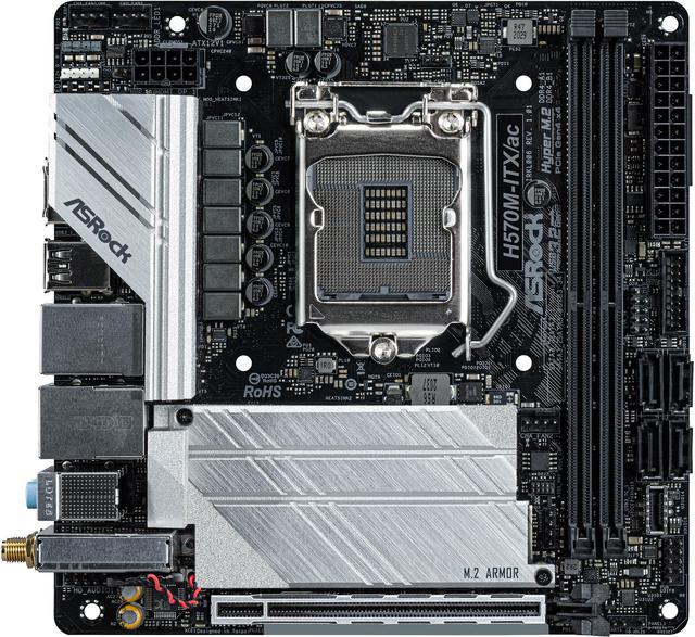 ASRock H570M-ITX/AC LGA 1200 Mini ITX Intel Motherboard - Newegg.com