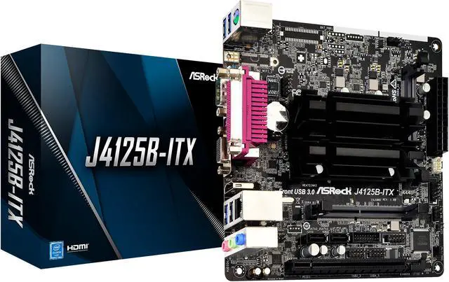 Alt view image 8 of 8 - ASRock J4125B-ITX Intel Celeron Quad-Core Processor J4125 (up to 2.7 GHz) Mini ITX Motherboard / CPU / VGA Combo