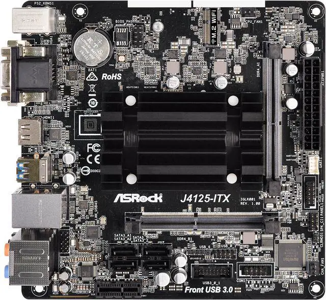 Main image of ASRock J4125-ITX Intel Celeron Quad-Core Processor J4125 (up to 2.7 GHz) Mini ITX Motherboard / CPU / VGA Combo