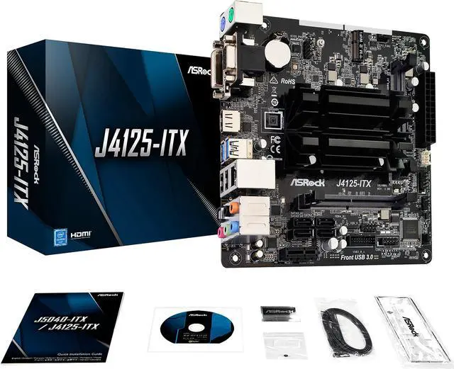 Alt view image 7 of 9 - ASRock J4125-ITX Intel Celeron Quad-Core Processor J4125 (up to 2.7 GHz) Mini ITX Motherboard / CPU / VGA Combo