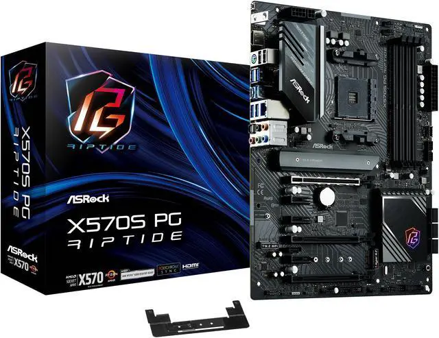 Alt view image 11 of 12 - ASRock X570S PG RIPTIDE AM4 AMD X570 ATX AMD Motherboard