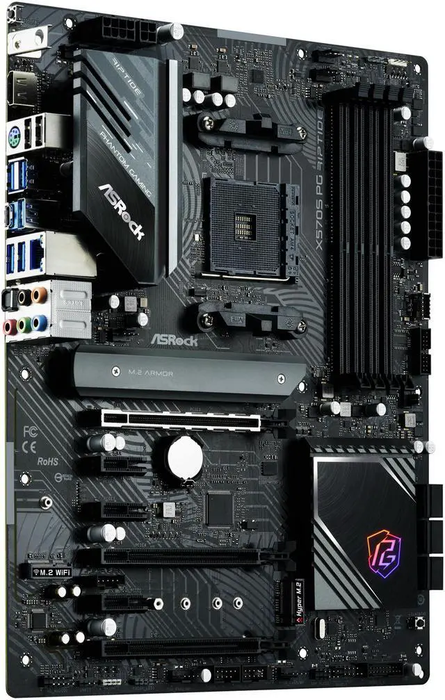 Alt view image 6 of 12 - ASRock X570S PG RIPTIDE AM4 AMD X570 ATX AMD Motherboard