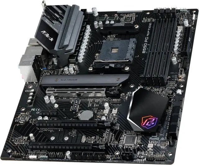 Alt view image 4 of 11 - ASRock B550 PG RIPTIDE AM4 AMD B550 ATX AMD Motherboard
