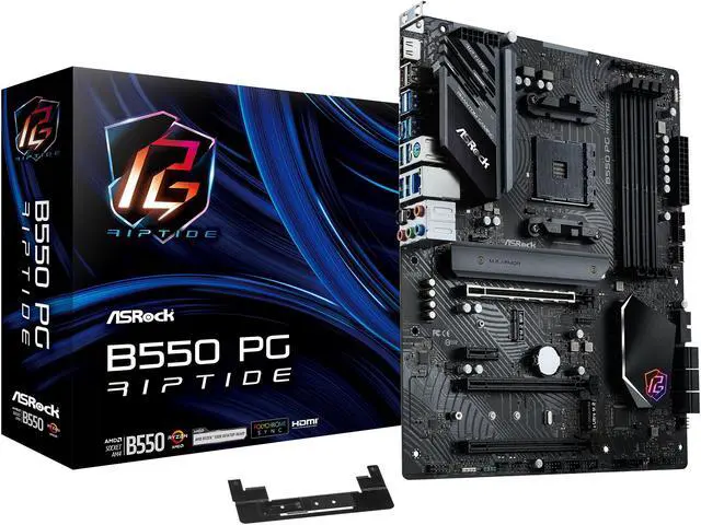 Alt view image 10 of 11 - ASRock B550 PG RIPTIDE AM4 AMD B550 ATX AMD Motherboard