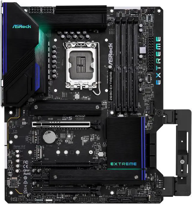 Alt view image 5 of 13 - ASRock Z690 EXTREME LGA 1700 (14th,13th,12th Gen) Intel Z690 SATA 6Gb/s DDR4 ATX Intel Motherboard