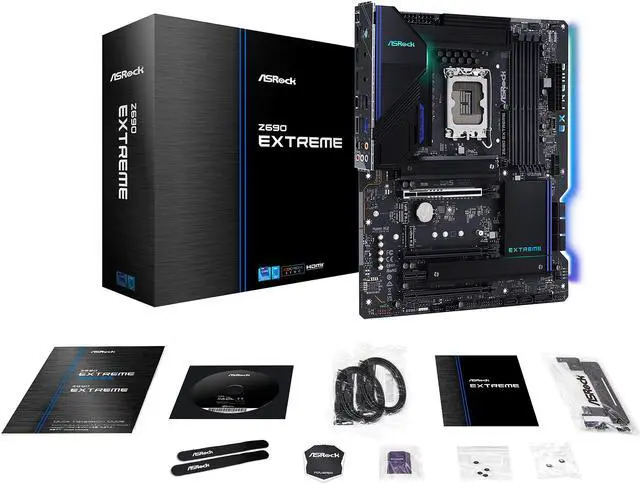 Alt view image 11 of 13 - ASRock Z690 EXTREME LGA 1700 (14th,13th,12th Gen) Intel Z690 SATA 6Gb/s DDR4 ATX Intel Motherboard