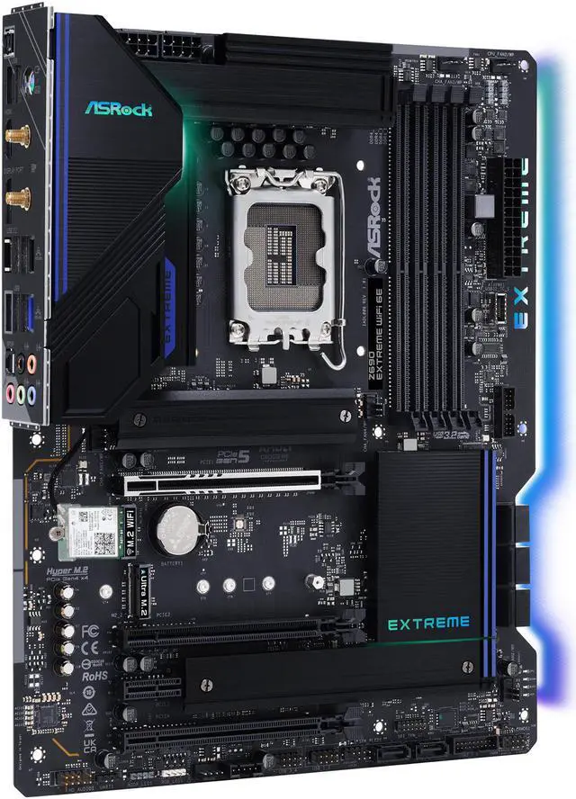 Alt view image 5 of 13 - ASRock Z690 EXTREME WiFi 6E LGA 1700 (14th,13th,12th Gen) Intel Z690 SATA 6Gb/s DDR4 ATX Intel Motherboard