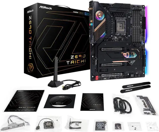 Alt view image 10 of 13 - ASRock Z690 Taichi LGA 1700 Intel Z690 SATA 6Gb/s DDR5 ATX Intel Motherboard