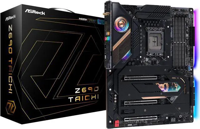 Alt view image 13 of 13 - ASRock Z690 Taichi LGA 1700 Intel Z690 SATA 6Gb/s DDR5 ATX Intel Motherboard