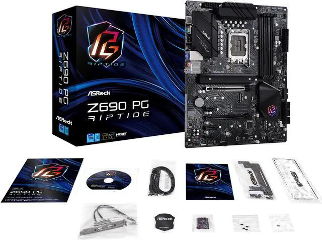 Alt view image 11 of 13 - ASRock Z690 PG Riptide LGA 1700 (14th,13th,12th Gen) Intel Z690 SATA 6Gb/s DDR4 ATX Intel Motherboard