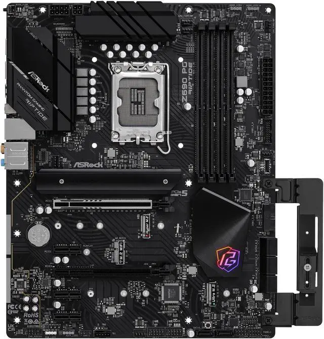 Alt view image 4 of 13 - ASRock Z690 PG Riptide LGA 1700 (14th,13th,12th Gen) Intel Z690 SATA 6Gb/s DDR4 ATX Intel Motherboard