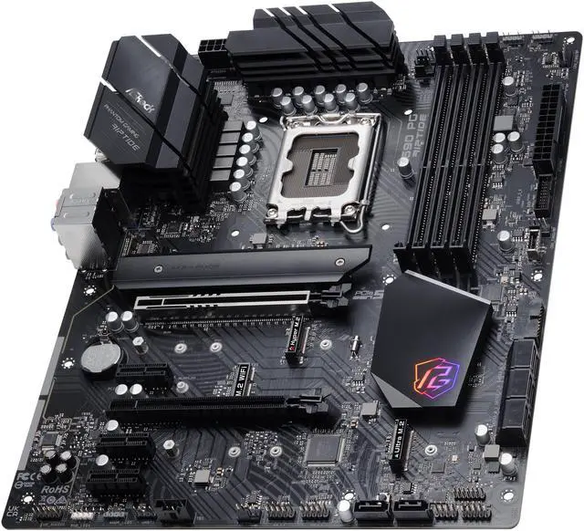 Alt view image 6 of 13 - ASRock Z690 PG Riptide LGA 1700 (14th,13th,12th Gen) Intel Z690 SATA 6Gb/s DDR4 ATX Intel Motherboard