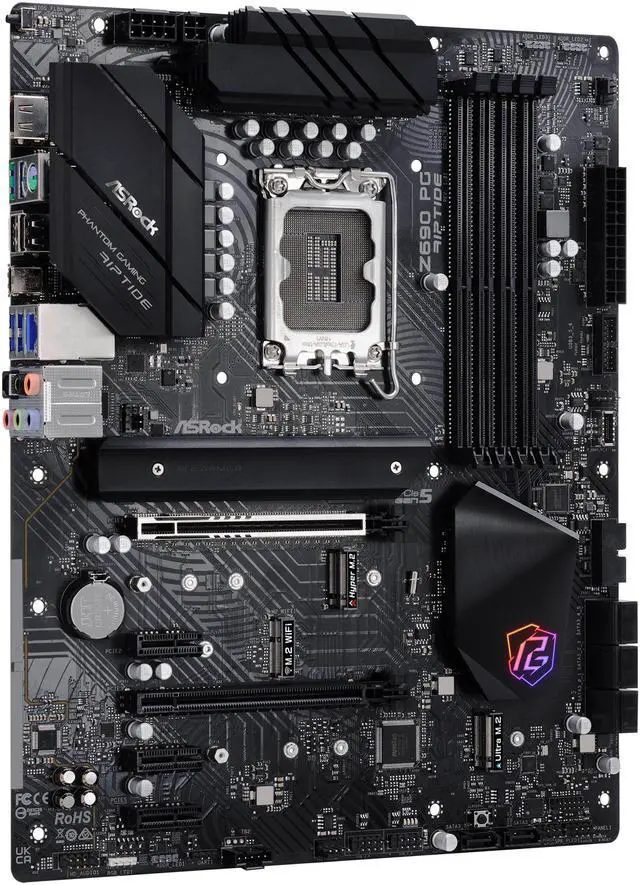 Alt view image 5 of 13 - ASRock Z690 PG Riptide LGA 1700 (14th,13th,12th Gen) Intel Z690 SATA 6Gb/s DDR4 ATX Intel Motherboard